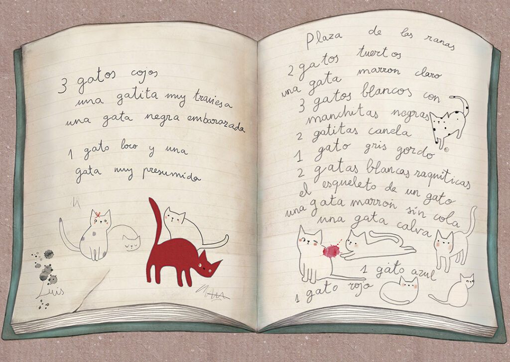 Cuaderno con gatos - Los Gatos de Mateo