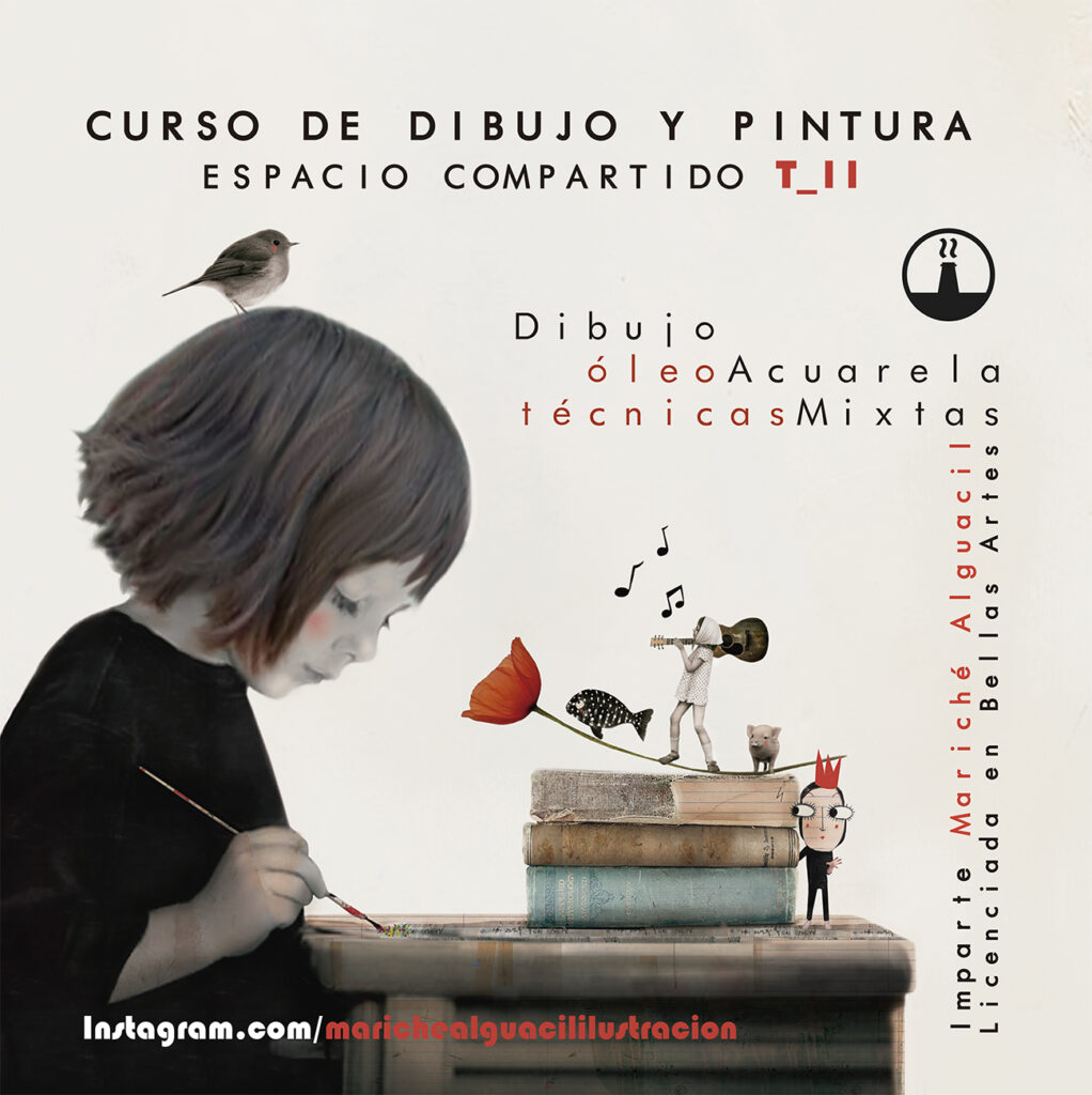 Cartel niños para el Curso de Pintura – Coworking Espacio T_11